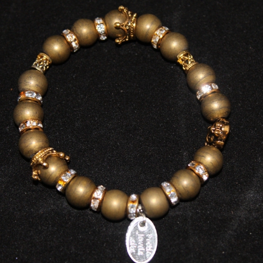 Gold hematite bracelet.